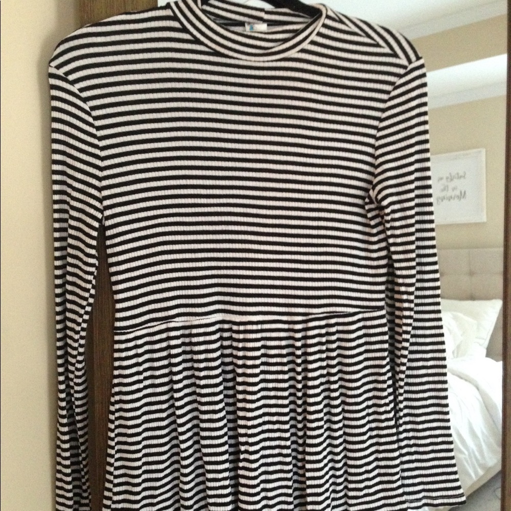Striped Peplum Top